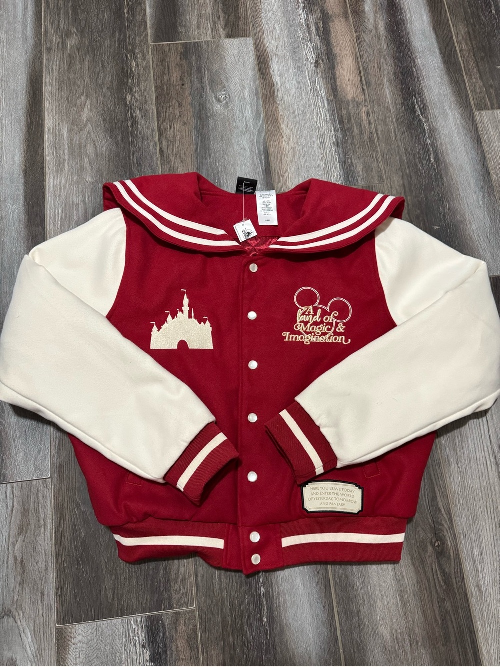 Disney Red and Cream Sailor Button-Up Jacket